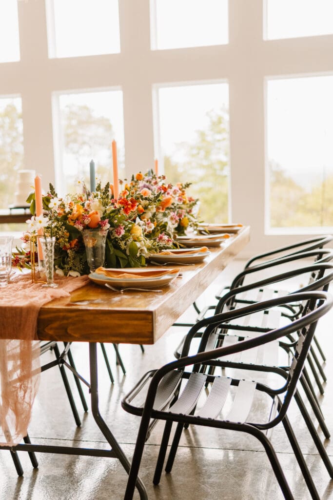 spring wedding at atrium branson