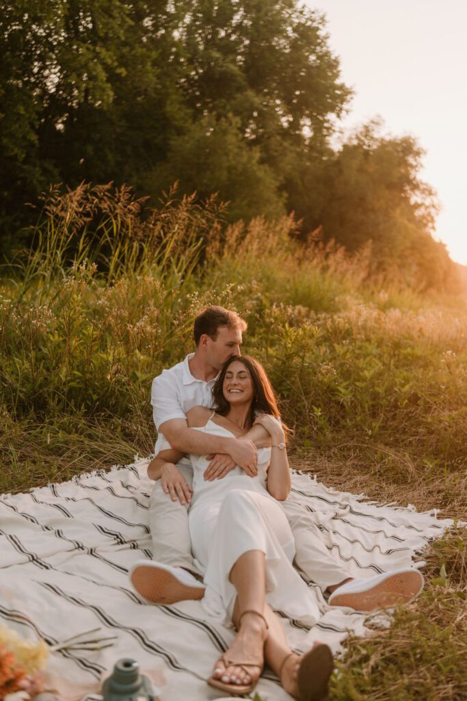 couple having picnic