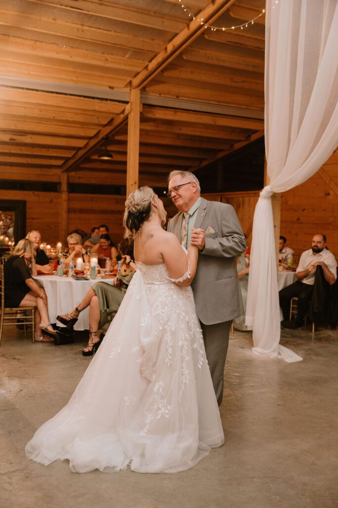 father daughter first dance at wedding
