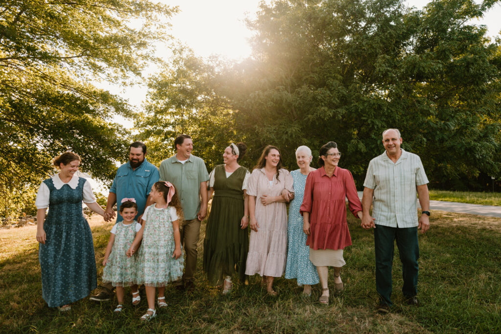 family photos at table rock lake
