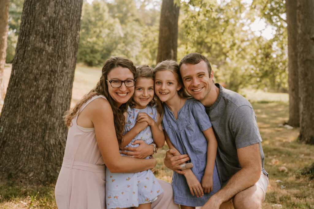 family photos at table rock lake